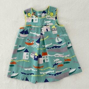 Baby Boden Sailboat Pinnie Dress, 2-3 Years